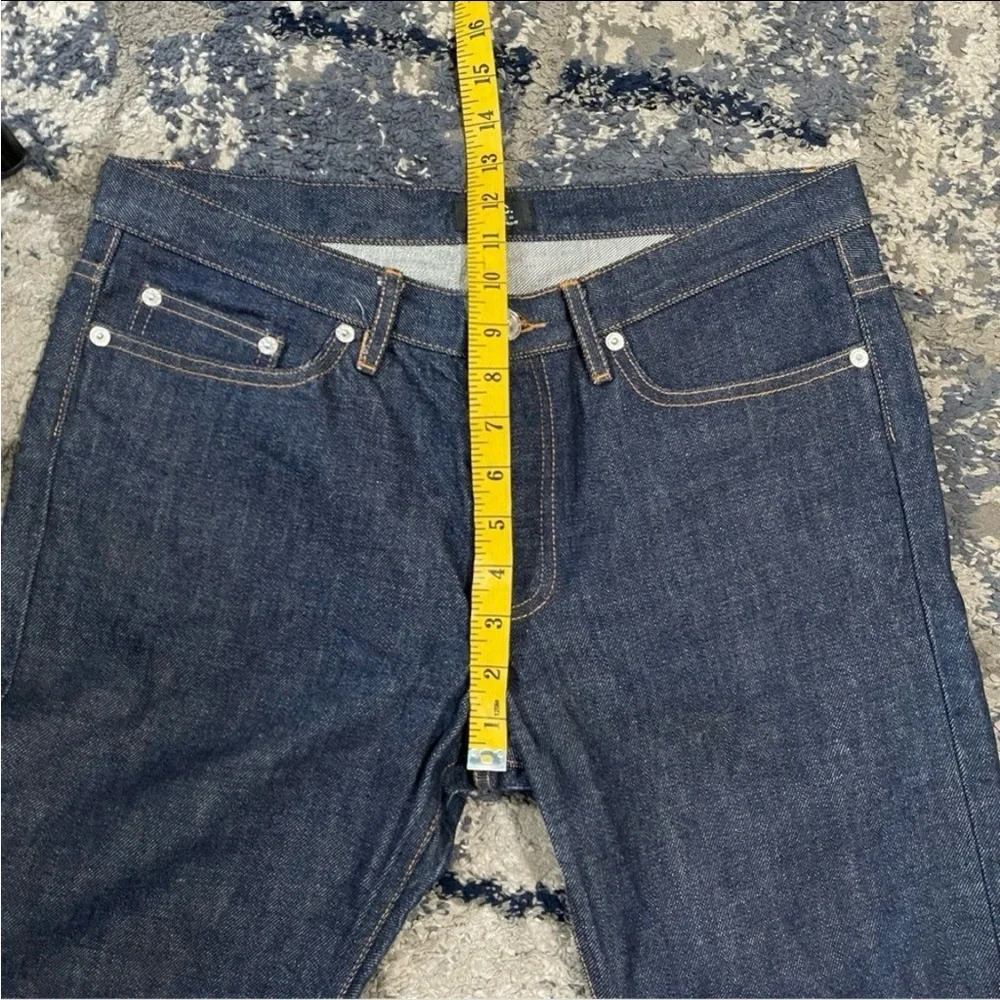 NWOT A.P.C New Cure H Dark‎ Denim Rigid Jeans Size 32X34